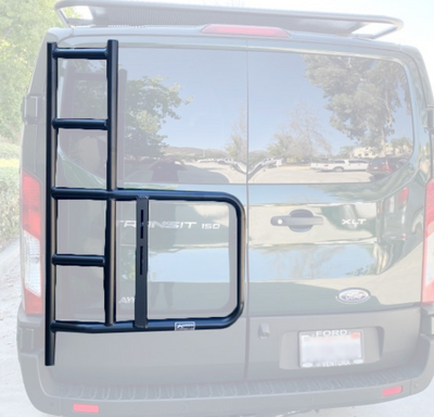 Rear Door Ladder/Tire/Box Combo - Ford Transit 2015-2023 by Aluminess