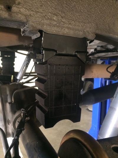 Sump Spring Mercedes Sprinter 3500 bump stop upgrade installed
