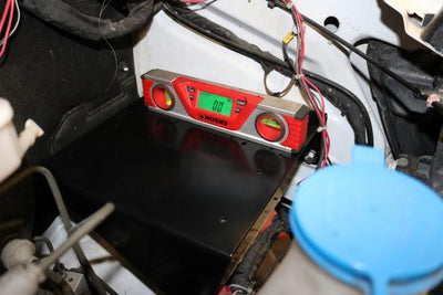 Van Compass 07-18 Mercedes Sprinter Air System Mount installed under the hood.