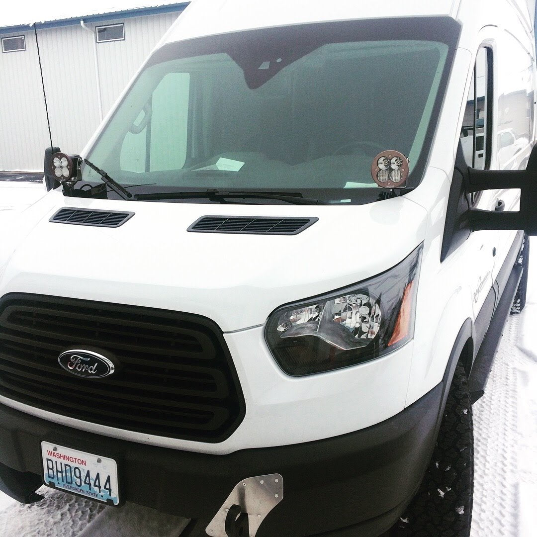 Van Compass Ford Transit Hoodline Light Pod Mount