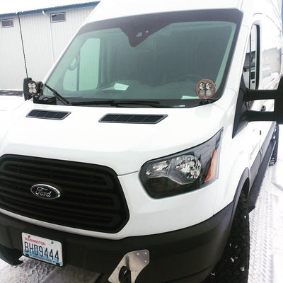 Van Compass Ford Transit Hoodline Light Pod Mount
