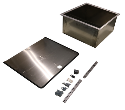 Van Compass Rear Storage Trunk items included. Box, lid, seal, hinges, and hardware.