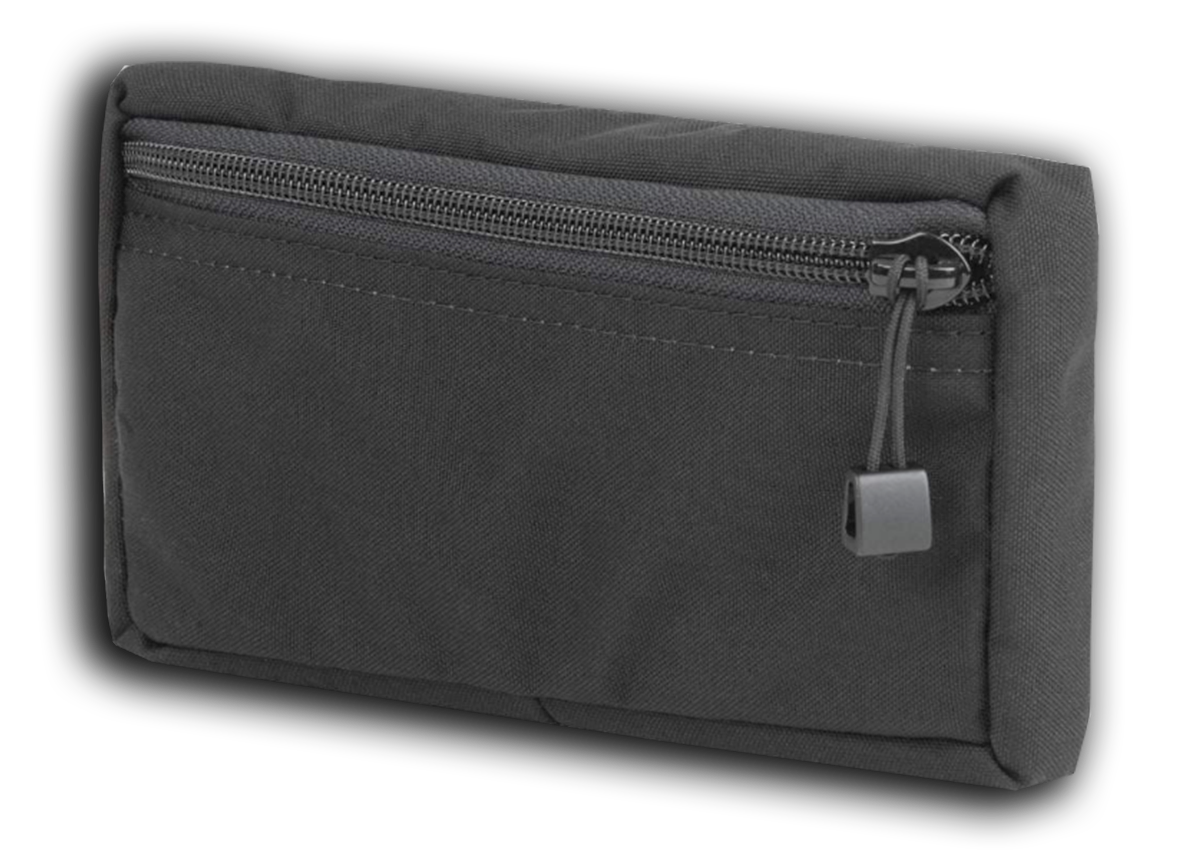 Solid Front Velcro Pouch Medium - 4 x 8 x 1