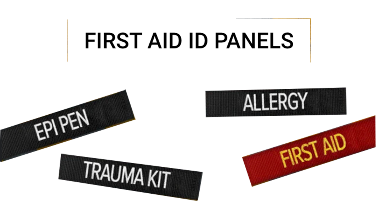 First Aid ID Panels by Blue Ridge Overland Gear
