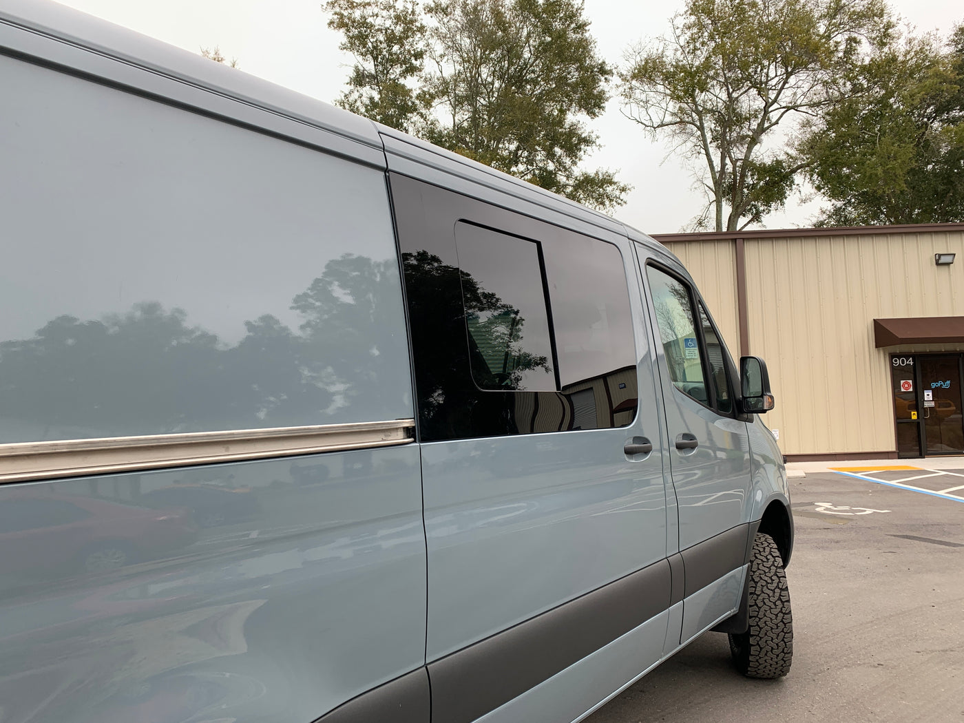 Ama Window Sprinter Passenger Side Sliding Door Screened Half-Slider Window Sprinter Van 0 ...