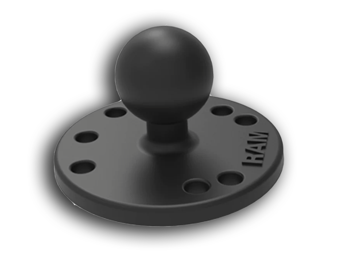 Round Plate with 1" Ball by RAM® Mounts