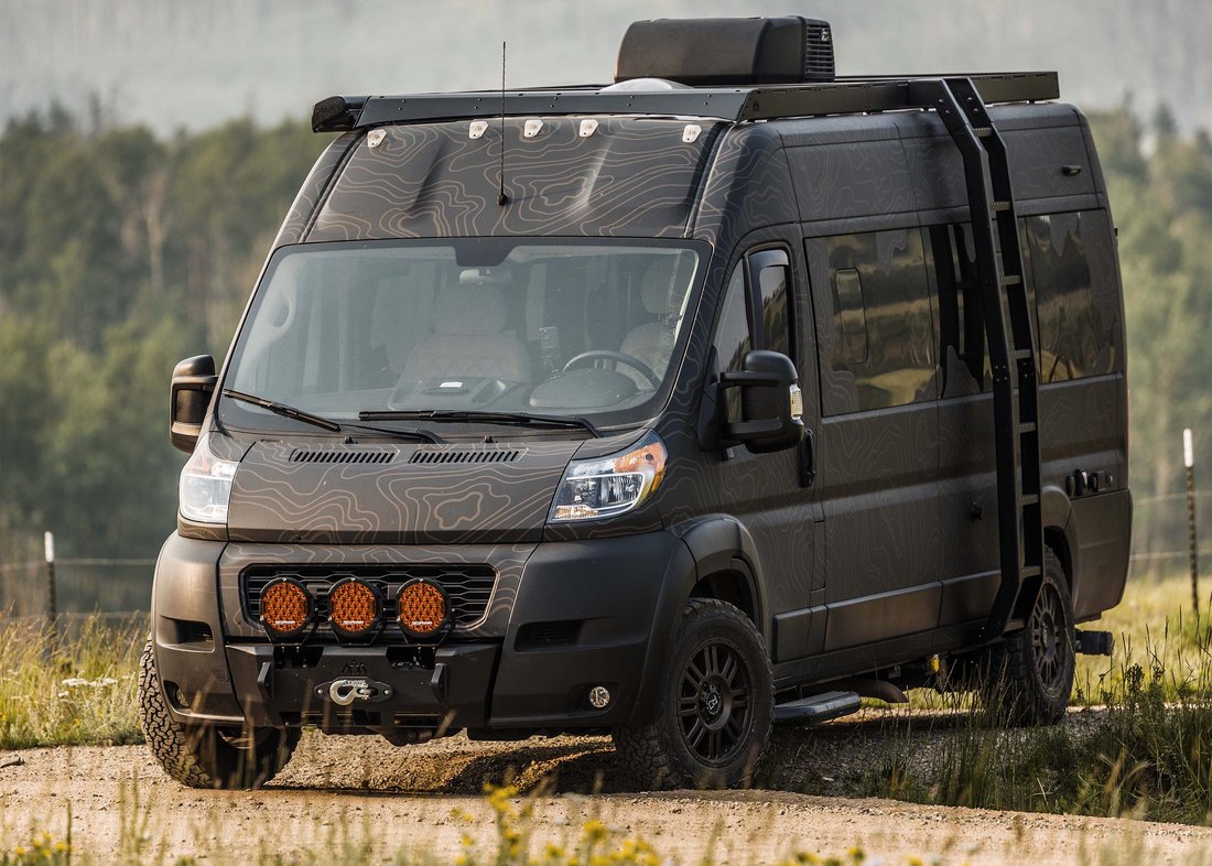 Ram Promaster Scout Front Bumper by Backwoods Adventure Mods