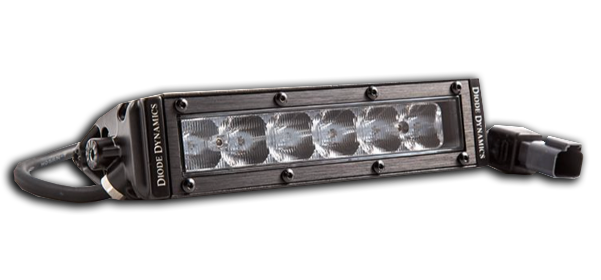 Stage Series 6" SAE/DOT White Light Bar (one) by Diode Dynamics