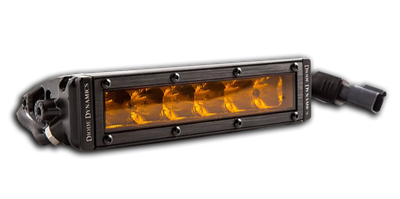 Stage Series 6" SAE/DOT Amber Light Bar (one) by Diode Dynamics
