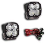 Squadron Sport Black LED Auxiliary Light Pod Pair - Clear by Baja Designs